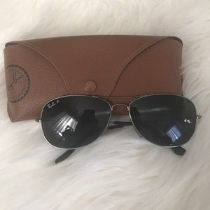 Polarized Gunmetal Ray Ban Cockpit Aviators